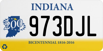 IN license plate 973DJL