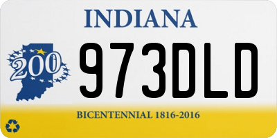 IN license plate 973DLD