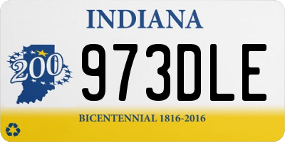 IN license plate 973DLE