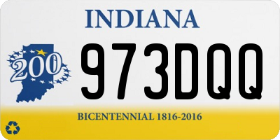IN license plate 973DQQ