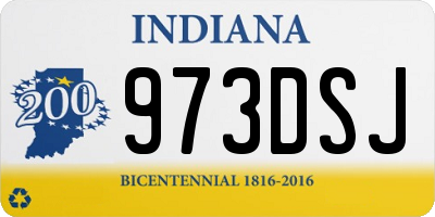 IN license plate 973DSJ