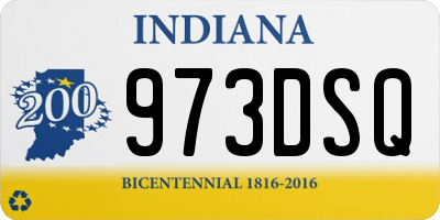 IN license plate 973DSQ