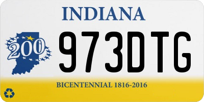 IN license plate 973DTG