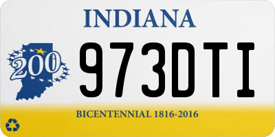 IN license plate 973DTI