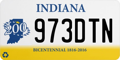 IN license plate 973DTN