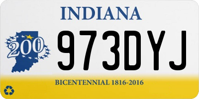 IN license plate 973DYJ