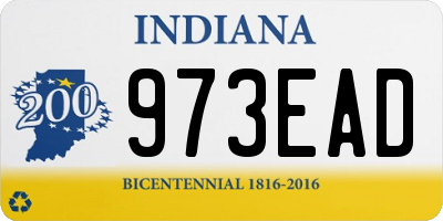 IN license plate 973EAD