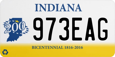 IN license plate 973EAG