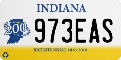 IN license plate 973EAS