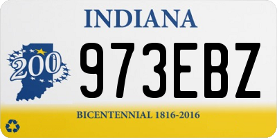 IN license plate 973EBZ