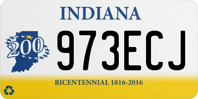 IN license plate 973ECJ