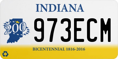 IN license plate 973ECM