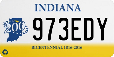IN license plate 973EDY