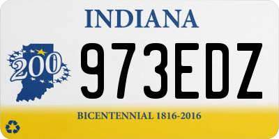IN license plate 973EDZ