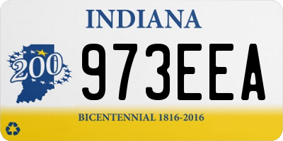 IN license plate 973EEA