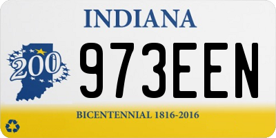 IN license plate 973EEN