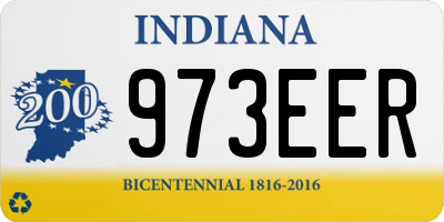 IN license plate 973EER