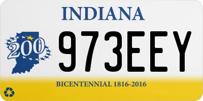 IN license plate 973EEY
