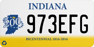 IN license plate 973EFG