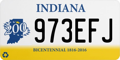 IN license plate 973EFJ