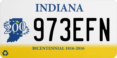 IN license plate 973EFN