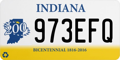 IN license plate 973EFQ