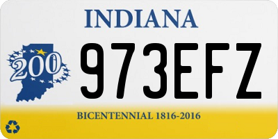 IN license plate 973EFZ