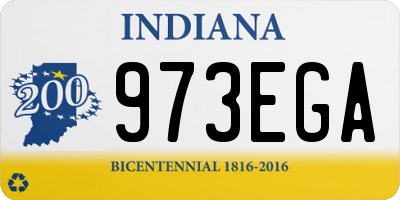 IN license plate 973EGA