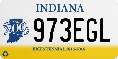 IN license plate 973EGL