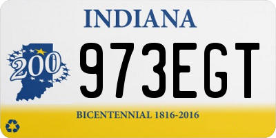 IN license plate 973EGT