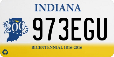 IN license plate 973EGU