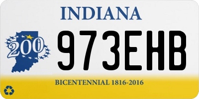 IN license plate 973EHB