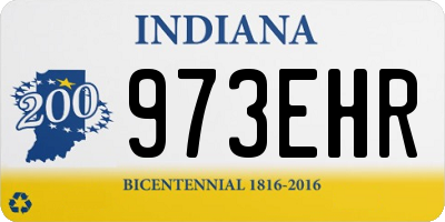 IN license plate 973EHR