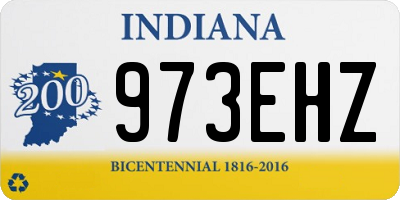 IN license plate 973EHZ