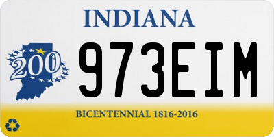 IN license plate 973EIM