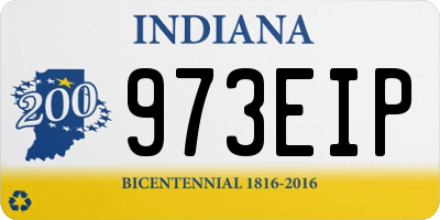 IN license plate 973EIP