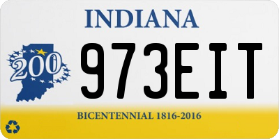 IN license plate 973EIT