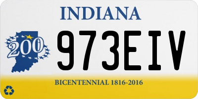 IN license plate 973EIV
