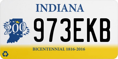 IN license plate 973EKB