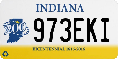 IN license plate 973EKI