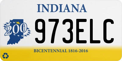 IN license plate 973ELC
