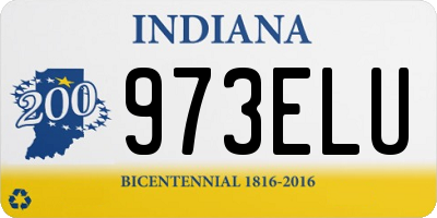 IN license plate 973ELU