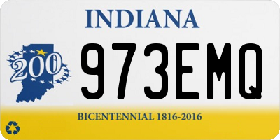 IN license plate 973EMQ