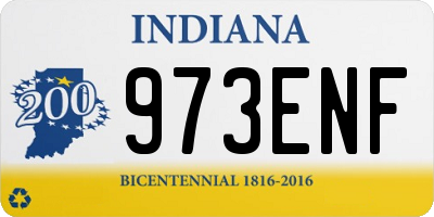 IN license plate 973ENF