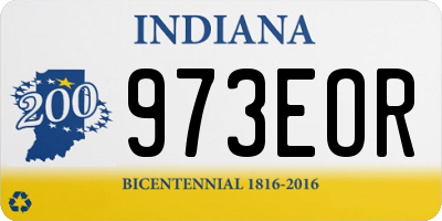 IN license plate 973EOR