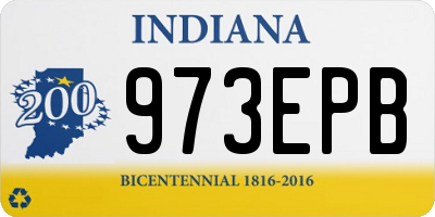 IN license plate 973EPB