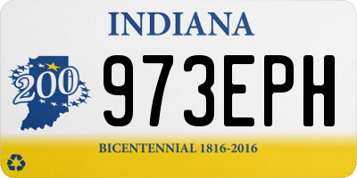 IN license plate 973EPH