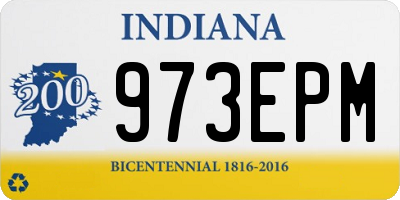 IN license plate 973EPM