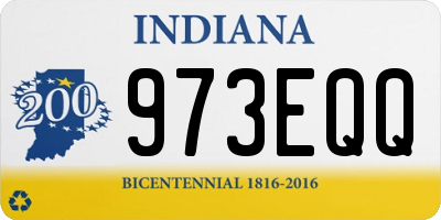 IN license plate 973EQQ