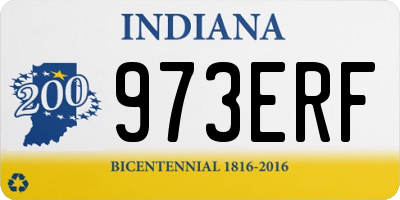 IN license plate 973ERF